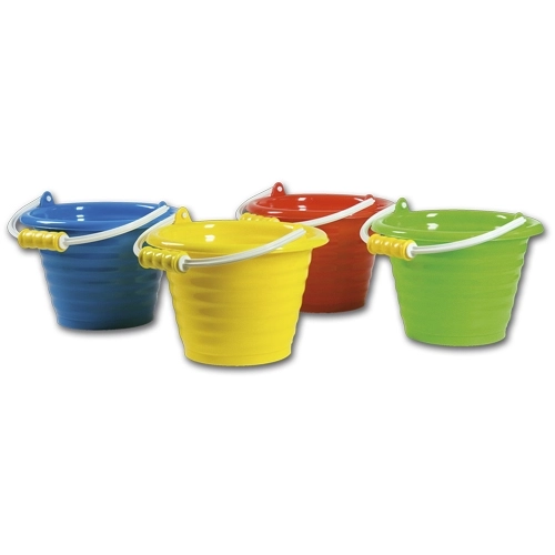 Red Wavy Sand Bucket