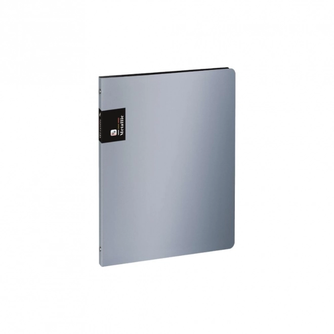 Metallic Silver A4 Ring Binder