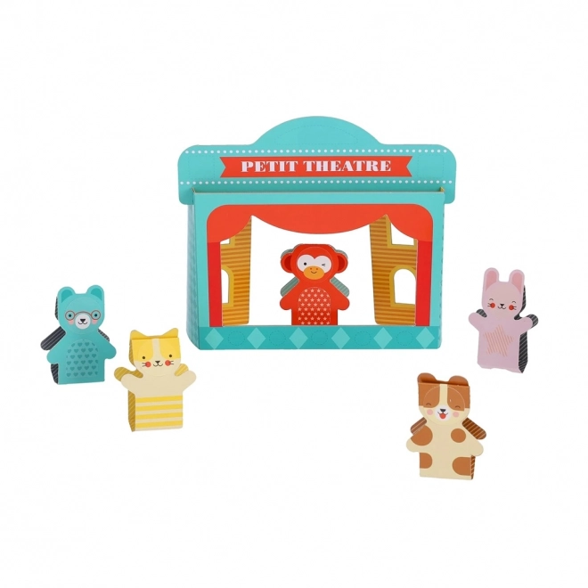 Petit Collage Finger Puppet Theater Set