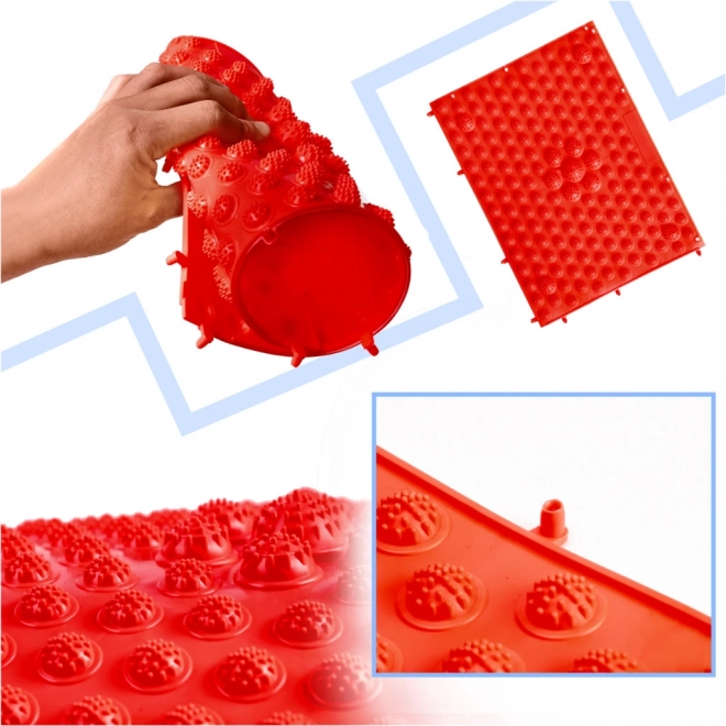 Red Sensory Massage Mat for Children