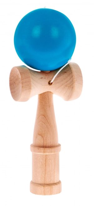 Gioco di abilità Kendama bambini 3+ e adulti giocattolo in legno con sfera blu
