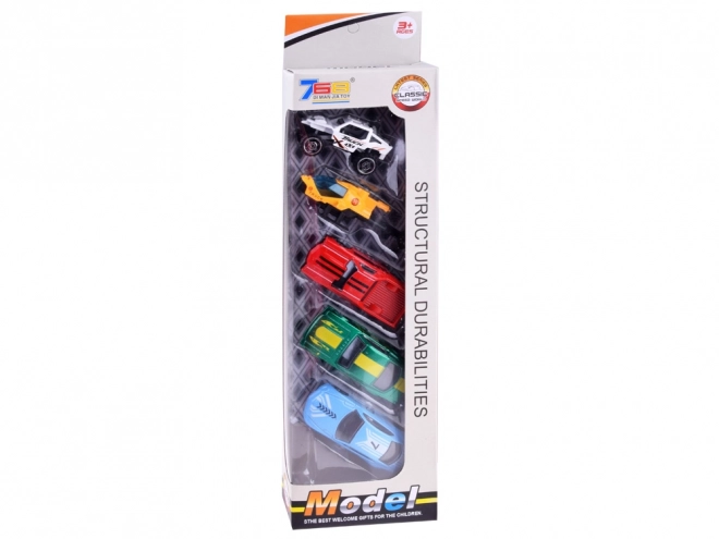 Set of 5 Metal Toy Cars