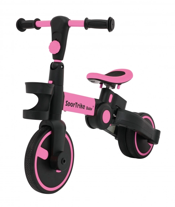 Happy Bike 3-in-1 Pink Tricycle