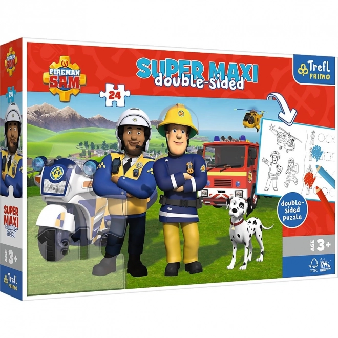 Trefl Double-Sided Puzzle Fireman Sam and His Team