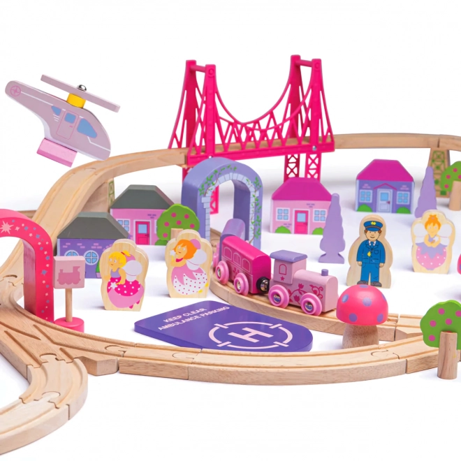 Wooden Princess Train Set