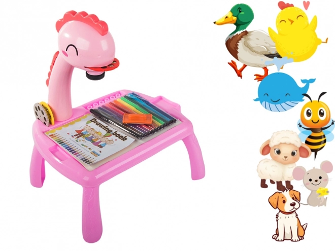 Children's Educational Drawing Projector Table