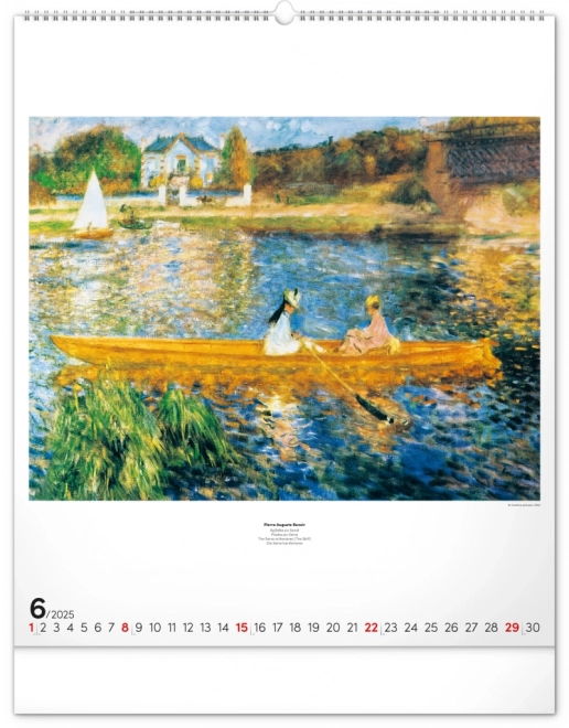 Notique Wall Calendar Impressionism 2025