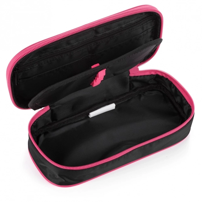 OXY Black Line Pink School Pencil Case