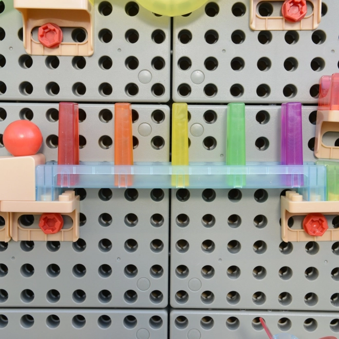 Set da costruzione Masterkidz tavola STEM per pista a biglie 209 pezzi