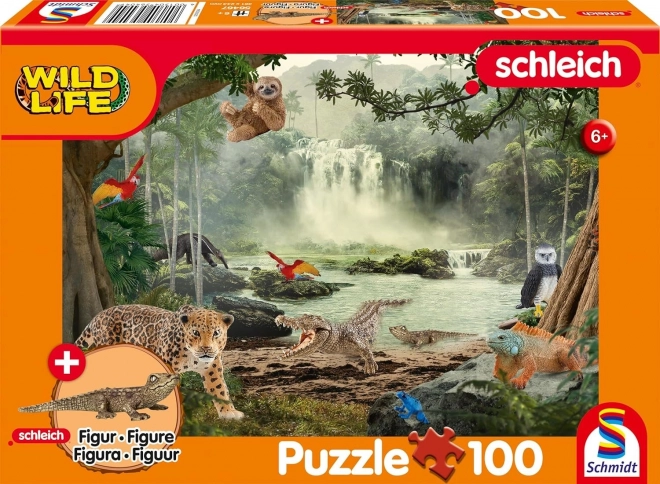 Schleich Jungle Puzzle with Figurine