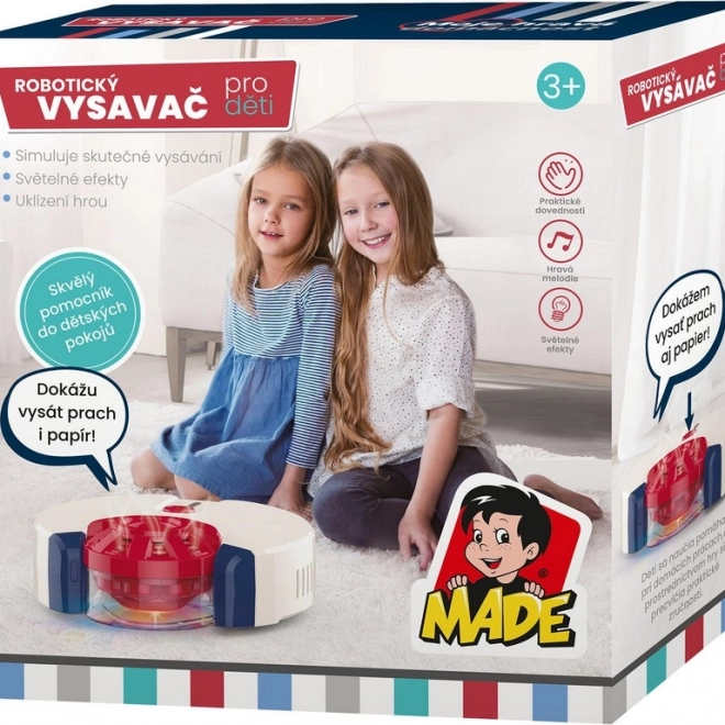 Robotisk børnestøvsuger med lys og lyde