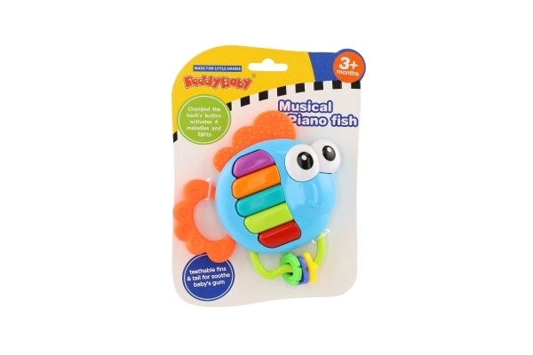 Rattle and Teether Fish Piano Toy