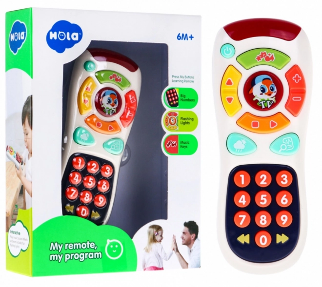 Interactive TV Remote with Large Buttons for Kids