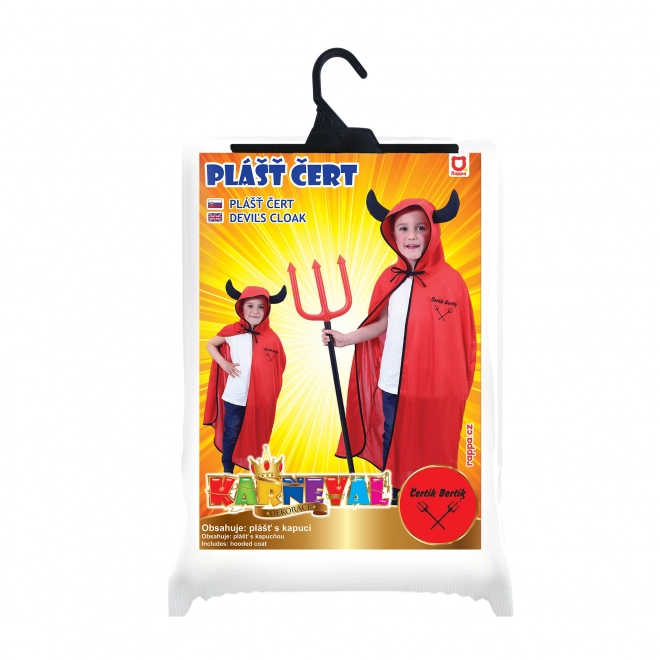 Kids Devil Costume Cloak