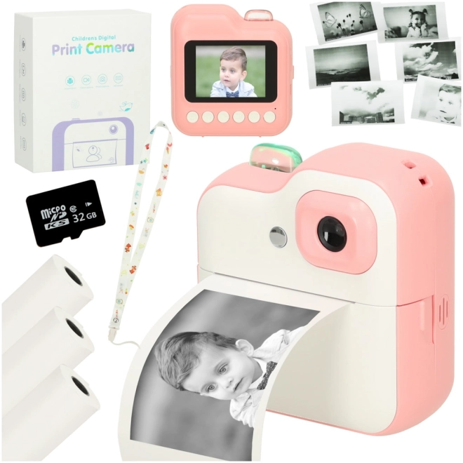 Instant Camera with Thermal Printer Pink