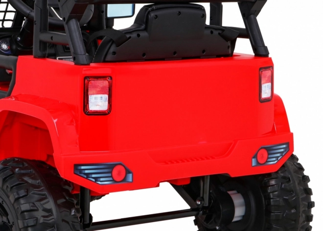 Autíčko Jeep Dark Night na akumulátor pre deti Čierne – Červené