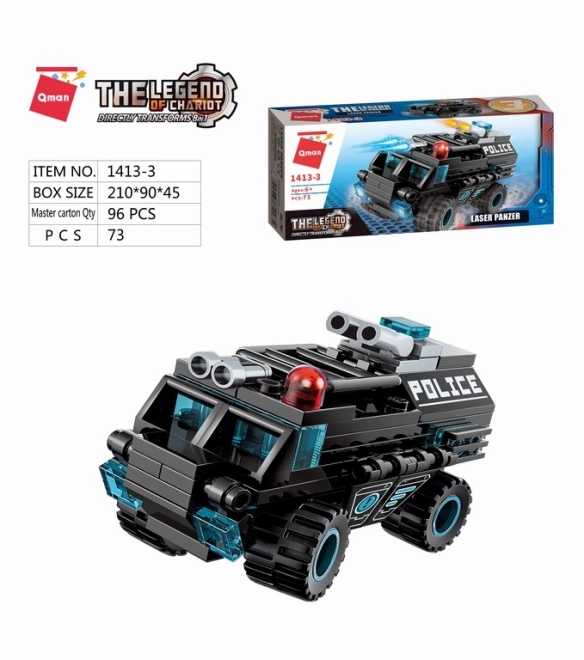 Qman Shadow Pulse Combat Vehicle Set 8-in-1