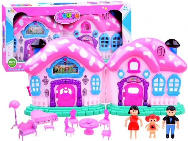 Fairytale Foldable Playhouse with Furniture