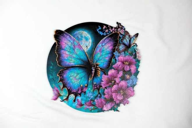 Luminescent Wooden Butterfly Puzzle