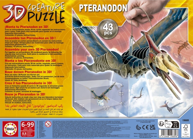 3D Puzzle Pteranodon by EDUCA