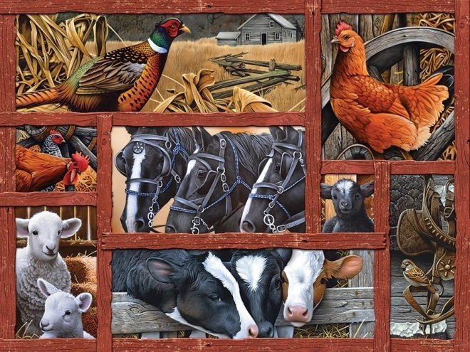 Friends on the Farm Large Puzzle