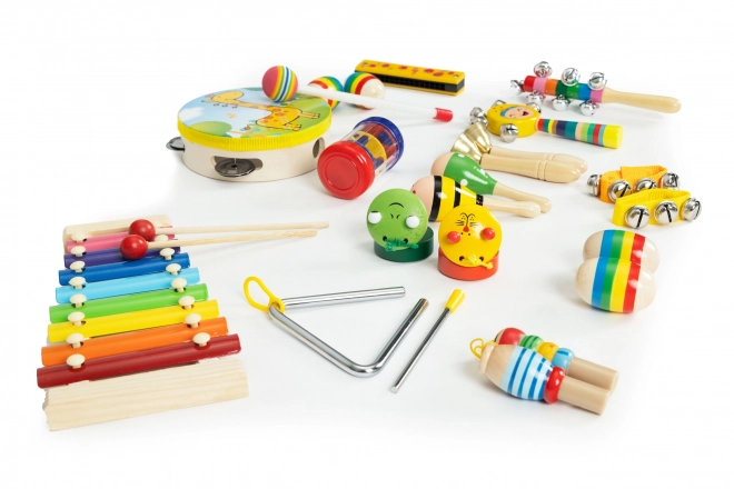 Wooden musical instrument set for kids