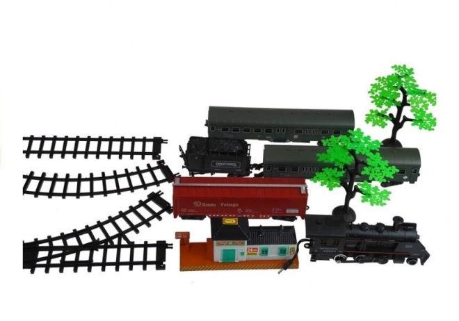 Large electric train set with smoke and lights