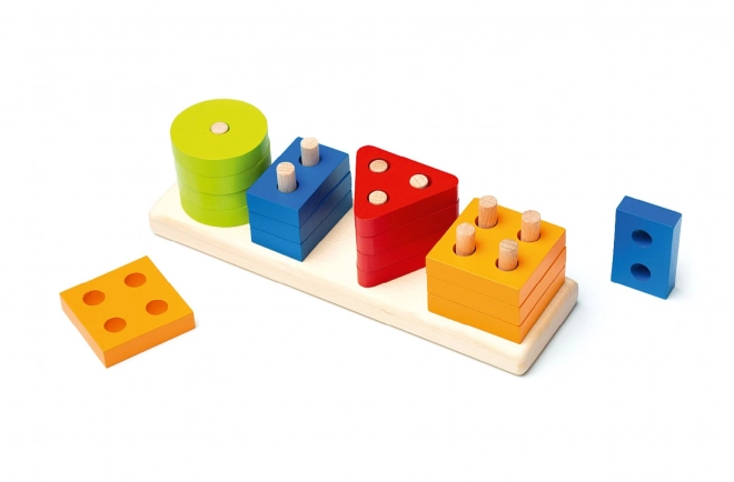 Cubika Shape Sorting Wooden Puzzle