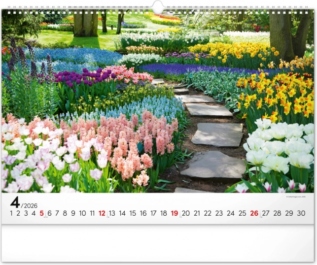 Wall Calendar Gardens 2026