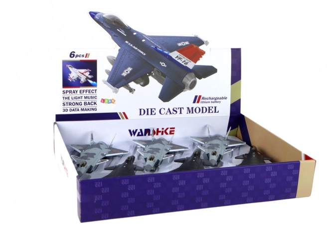 Friction Powered Fighter Jet Model