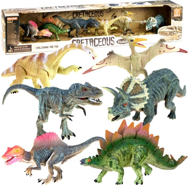 Dinosaur Toy Set with Movable Limbs