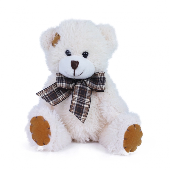 Plush Teddy Bear with Bow 15 cm Beige