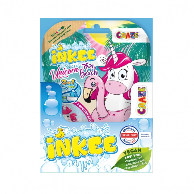 Inkee Bath Bomb with Surprise - Beach Unicorn