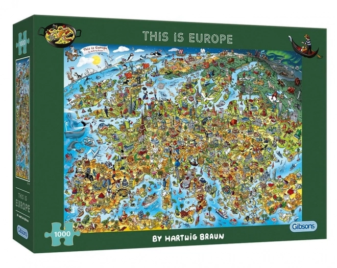 Gibsons Europe Jigsaw Puzzle 1000 Pieces