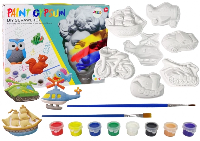 Creative Plaster Painting Kit Vehicles