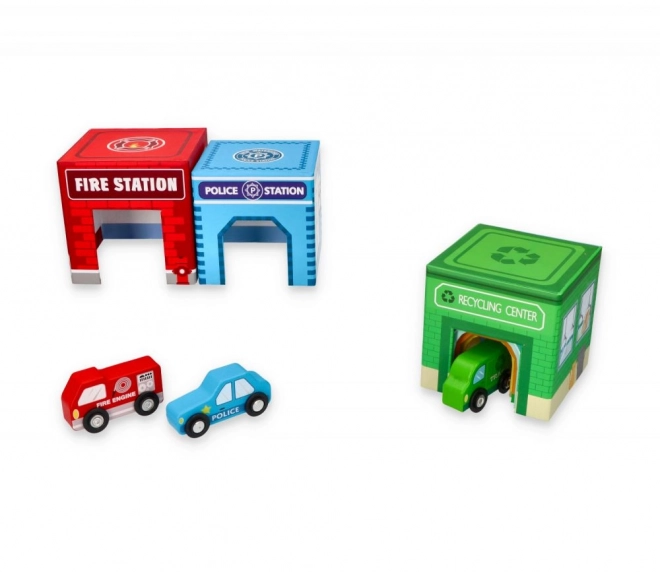 Stacking Cups with Vehicles