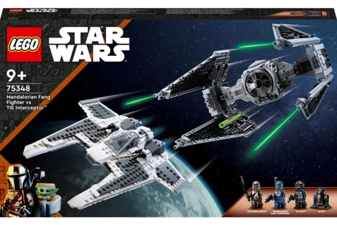 Mandalorian Fang Fighter vs. TIE Interceptor LEGO Set