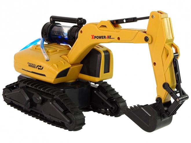 Large Remote Control Crawler Excavator Yellow