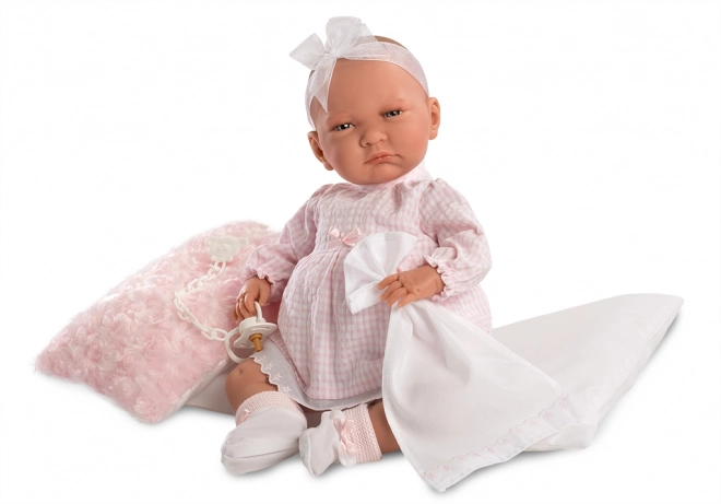 New Born Baby Doll Outfit With Decorative Pillow