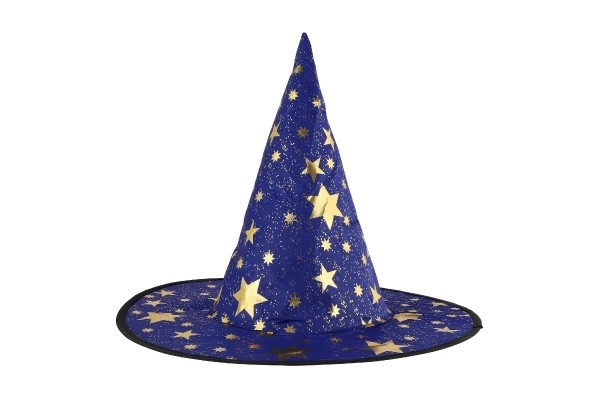 Wizard Hat For Children Blue And Gold Carnival