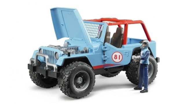 Bruder Blue Jeep with Driver