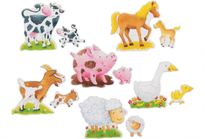 Goki Farm Animal Puzzle Set