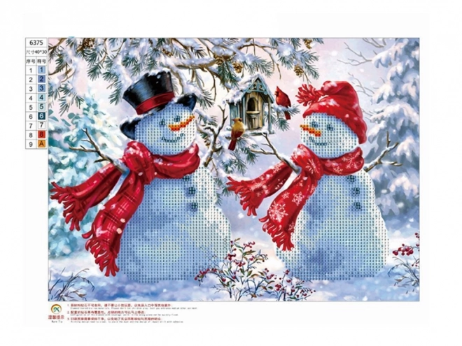 Diamond Embroidery Snowman Christmas Set