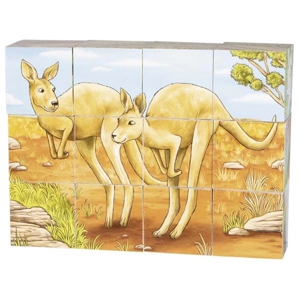 Goki Wooden Blocks Australian Animals