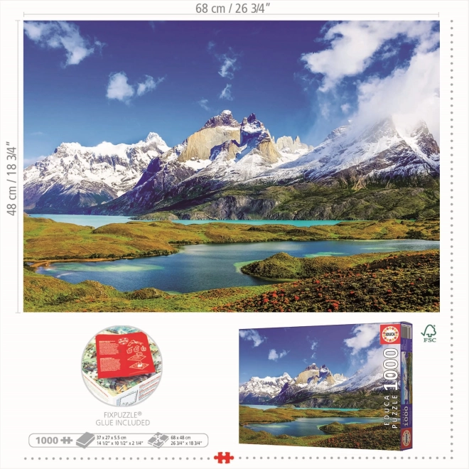 Educa puzzle Torres del Paine, Patagonia 1000 pieces