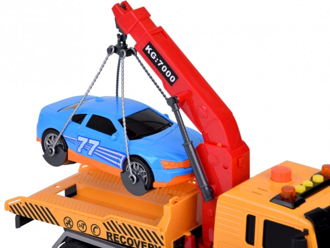 Hracia súprava odťahovacia služba s auto svetlo a zvuk