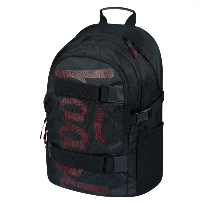 School Backpack Skate Red