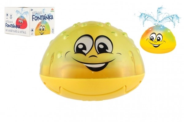 Water Spray Fountain Toy with Light – yellow