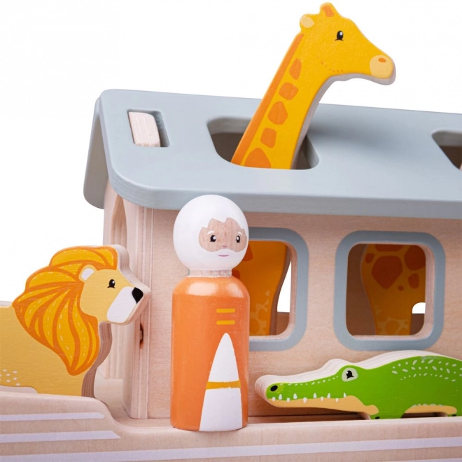 Wooden Noah's Ark Toy Set