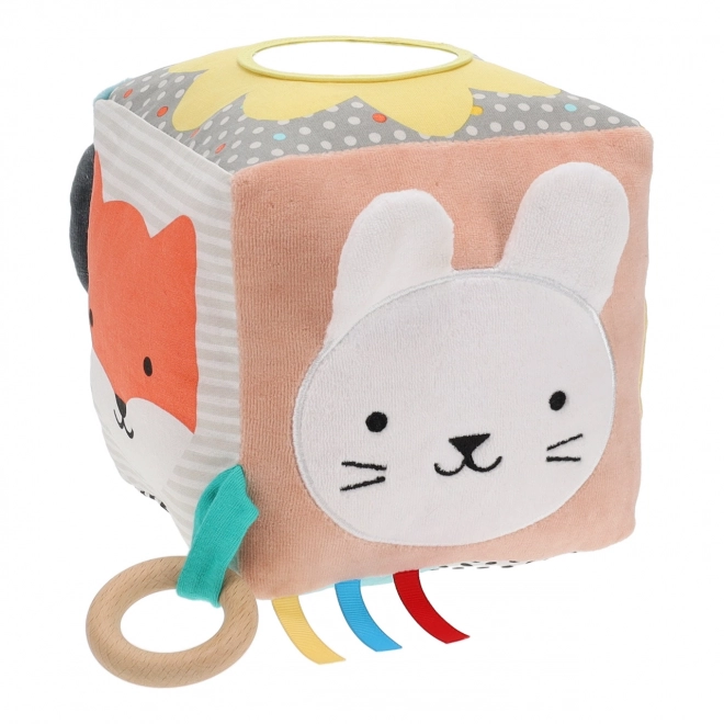 Petit Collage Textile Activity Cube